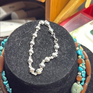Silver Heart Bracelet